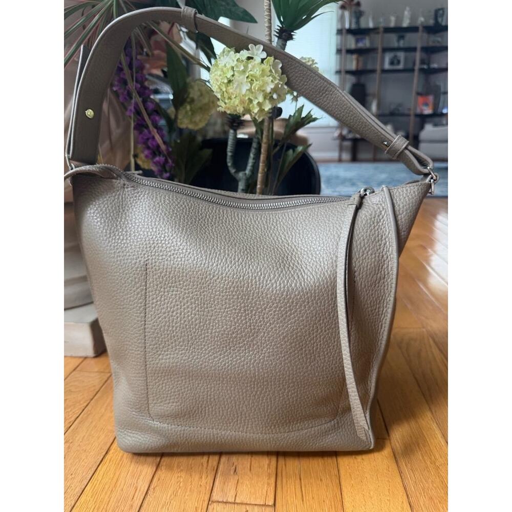 AllSaints KITA TAUPE LEATHER hobo BAG (500 - Picture 2 of 8